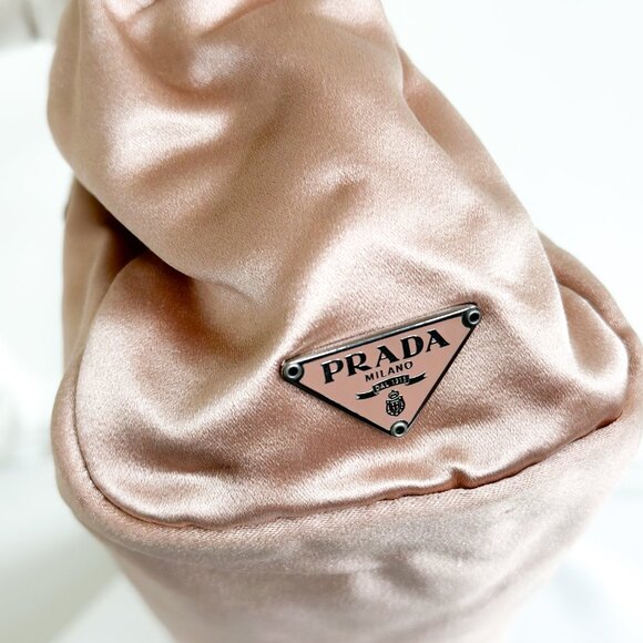 Prada Satin Blush/Champagne Small Bag - Picture 8 of 16